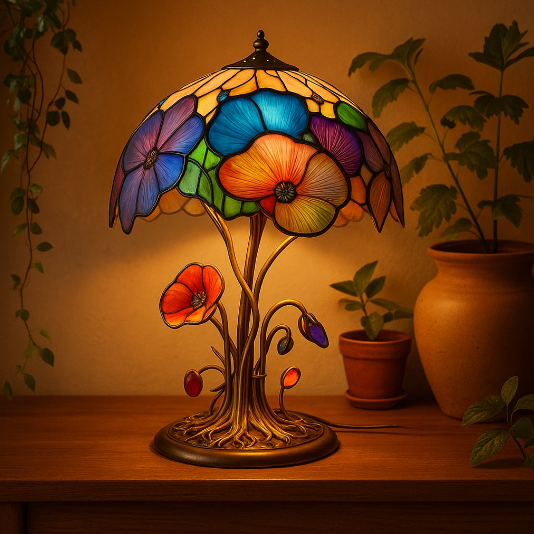 Bohemian Mushroom Flower Lamp